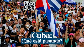 Protestas callejeras en Cuba sorprenden al Gobierno comunista de DíazCanel [upl. by Amaral92]