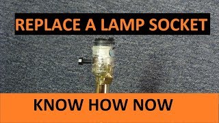 How to Replace a Lamp Socket [upl. by Yetac]