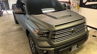 HOW TO VINYL WRAP A TRUCK 2018 Toyota TUNDRA [upl. by Marybella]