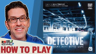 Detective A Modern Crime Board Game  How To Play [upl. by Aldridge941]