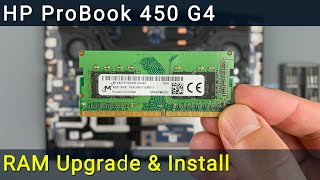 HP ProBook 450 G4 RAM Upgrade and Install  Your StepbyStep DIY Guide [upl. by Shantee]