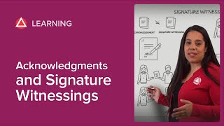 The Difference Between Acknowledgments and Signature Witnessings [upl. by Pru546]