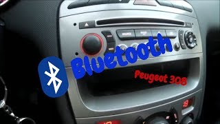 Peugeot 308 How To Pair Your Mobile To The Bluetooth System [upl. by Allekim]