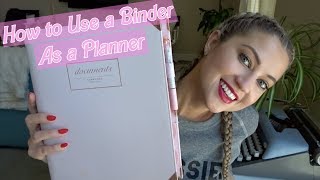 USING A BINDER AS A PLANNER  HOW TO ORGANIZE YOUR ENTIRE LIFE [upl. by Nosreffej]