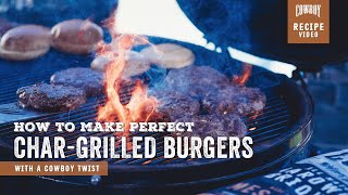 How to Make Perfect Charcoal Grilled Burgers [upl. by Siddon]