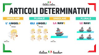 ARTICOLI DETERMINATIVI  easy exercises  Grammar  Italian for Beginners [upl. by Oj]