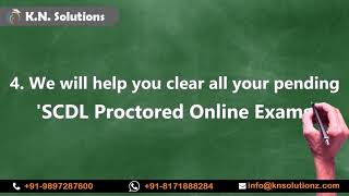 SCDL Online Proctored Exam SCDL Exam Pattern KN Solutions [upl. by Sievert]