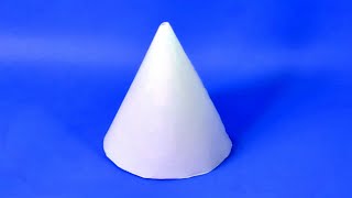 How To Make A Paper 3D Cone  Easy Figures [upl. by Ennaxxor]