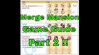 Merge Mansion  GAME GUIDE  Part 2  CaroGamesNL [upl. by Nya]