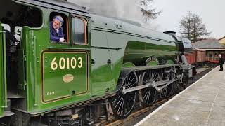 60103 Flying Scotsman at ELR Rawtenstall 8thMarch 2023 [upl. by Violante754]