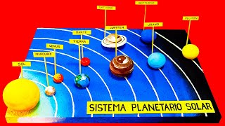 MAQUETA SISTEMA SOLAR fácil de hacer [upl. by Adias]