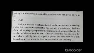 Ascertaining Sense of Meeting What you mean by a Poll Corporate Regulations and Administration [upl. by Rora163]