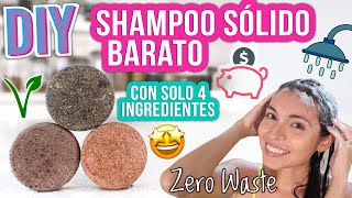 SHAMPOO SÓLIDO DIY  SOLO 4 INGREDIENTES  FÁCIL VEGANO  Mixi [upl. by Thgiwed]