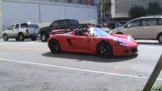 ROGER RODAS Porsche Carrera GT Start Up Small Power Slides amp Accelerate check date [upl. by Osei]