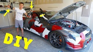 Tips And Tricks To Vinyl Wrapping Your Car AT HOME [upl. by Ellenig]