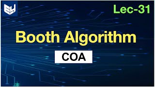 Booths algoritham in Computer Organization  Multiplication  COA  Lec31  Bhanu Priya [upl. by Kaz]