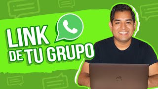 Cómo crear tu link de grupo de WhatsApp [upl. by Nomaid]