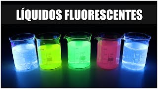 ¿Cómo hacer un Líquido Fluorescente en CASA  La Fluorescencia ultravioleta [upl. by Yarised836]