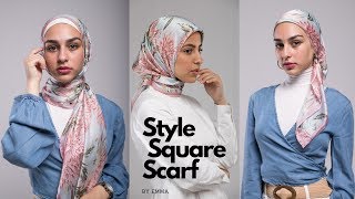 Hijab Tutorial 101 Easy Quick amp Simple Styles using a Square Scarf [upl. by Fevre]