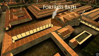 Animation of ancient Roman Fort in Caerleon Wales [upl. by Otrebilif]