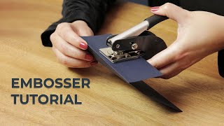 Custom Embosser Tutorial [upl. by Margareta]