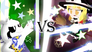 Asriel Dreemurr vs Marisa Kirisame  UNDERTALE vs Touhou Animation [upl. by Idel]