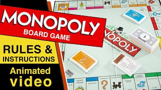 Monopoly Board Game Rules amp Instructions  How to Play Monopoly [upl. by Jopa]