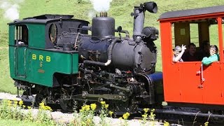 BRB Brienz Rothorn Bahn Locomotives à vapeur H6 et H7 [upl. by Ilyssa]