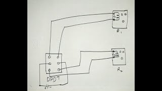 How to do DPDT SwitchRelayMotor wiring connection Easily [upl. by Llorre]