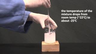 reaction of barium hydroxide and ammonium chloride [upl. by Sybila95]