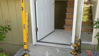 Jeld Wen Front Door Installation  Really crappy products and craftsmanship PART 1 [upl. by Damiano941]