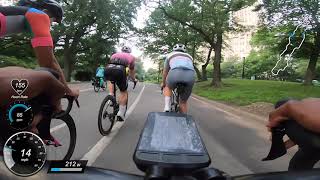 Cycling with FAST Group Ride in Central Park  With Power Data [upl. by Sclar]