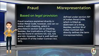 What is Difference Between Fraud amp Misrepresentation [upl. by Barbie]