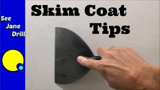 Easiest Way to Skim Coat a Wall [upl. by Lory]