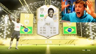 W2S GETS PRIME PELE IN THE LUCKIEST FIFA 21 PACK OPENING [upl. by Sasnak]