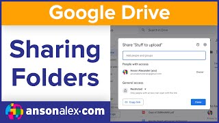 How to Share a Folder in Google Drive [upl. by Sigler]