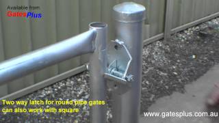 Gate Latch 2 way for round pipe and square [upl. by Vary413]