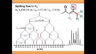 NMR Spectroscopy Compound Multiplets and Splitting Trees [upl. by Deina]