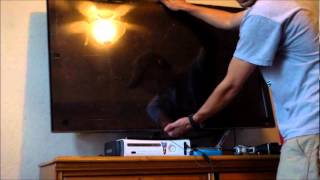 HOW TO UNinstall FLAT SCREEN TV OFF WALL [upl. by Attevad830]