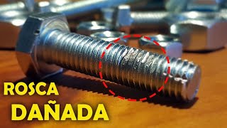 💥 REPARAR ROSCA 💥 Como REPARAR ROSCA TORNILLO dañada [upl. by Aihsiym]