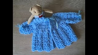 🔵 Cómo Tejer una Chambrita o Chaquetita para Bebé  Crochet Muy Fácil  Yo Tejo con Laura Cepeda🔵 [upl. by Cam632]