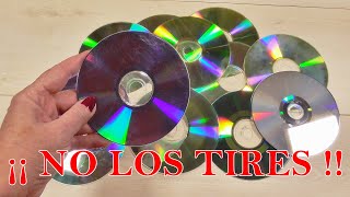 3 MANUALIDADES NAVIDEÑAS RECICLANDO CDS [upl. by Kosse879]