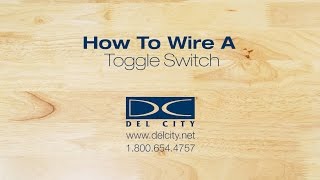 How To Wire A Toggle Switch [upl. by Leroj]