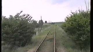 Prenzlauer Kreisbahn Gramzow  Prenzlau 1995  Führerstandsmitfahrt [upl. by Calida]