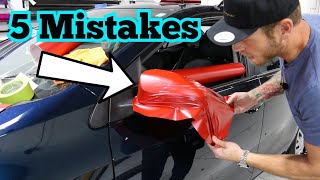 5 Most Common Vinyl Wrap Mistakes [upl. by Akyre781]