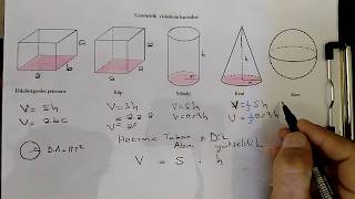 MADDE VE ÖZELLİKLERİ  Hacim hesaplamaları [upl. by Gusta]