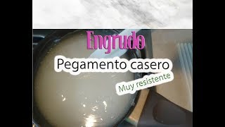 Pegamento casero BARATO Engrudo resistente [upl. by Inahpit]