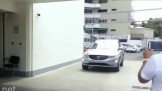 Volvo plows into pedestrians during safety demo [upl. by Aiveneg]