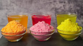 Homemade Drinking Powder  3 Flavor Instant Tang Recipe  Yummy [upl. by Sullivan]