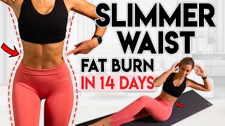 SLIMMER WAIST and LOSE LOWER BELLY FAT in 14 Days  10 min Workout [upl. by Dahraf]